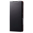 エレコム Galaxy A53 5G (SC-53C / SCG15)ケース カバー レザー TPU 手帳型 マグネット フラップ スリム 衝撃吸収 超軽量 薄型 ブラック PM-G224PLFUBK
