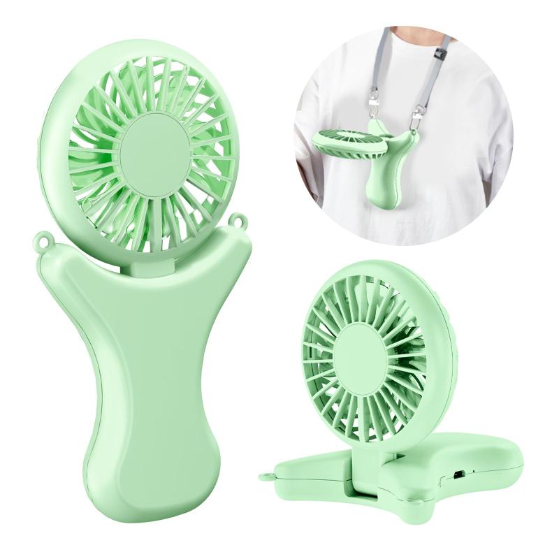 携帯扇風機 手持ち扇風機 ハンディファン 小型 充電式USB扇風機 静音 3段階風量調節 手持ち 卓上 首掛け扇風機 ミニ 扇風機 小型扇風機熱中症対策 折り畳み ストラップ付き