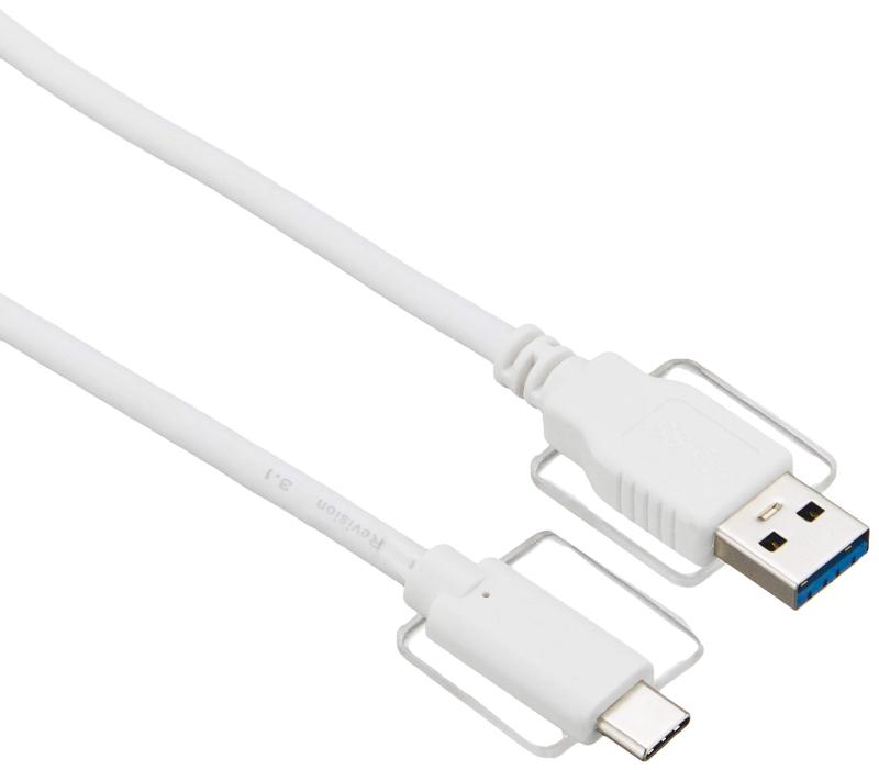 BUFFALO USB3.1Gen1ケーブル(AtoC) ホワイト BSUAC311WHシリーズ