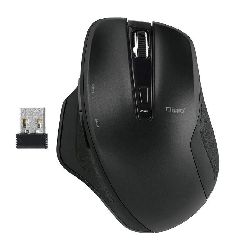Digio2 無線 マウス 静音 5ボタン Blue LED