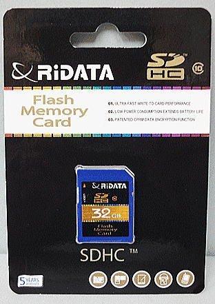 ライテック製/RiDATA/SDHC メモリーカード/SDHC 32GB CLASS10
