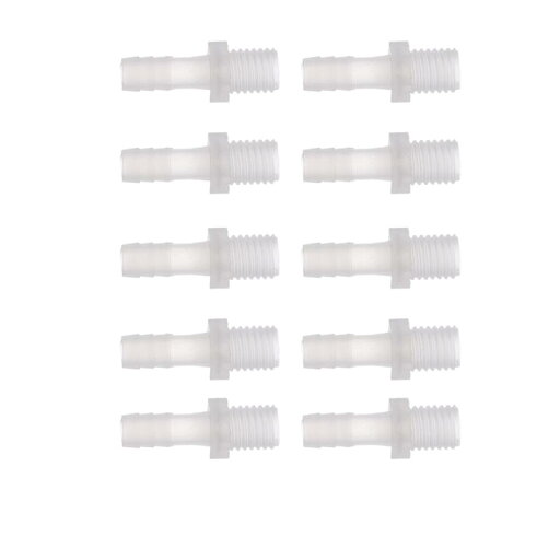 INFINAUTO プラスチックホースバーブフィッティング 5/16"バーブM12外部スレッドアダプターコネクターキットPPクリア 1セット INFINAUTO プラスチックホースバーブフィッティング 5/16"バーブM12外部スレッドアダプターコネクターキットPPクリア 1セット