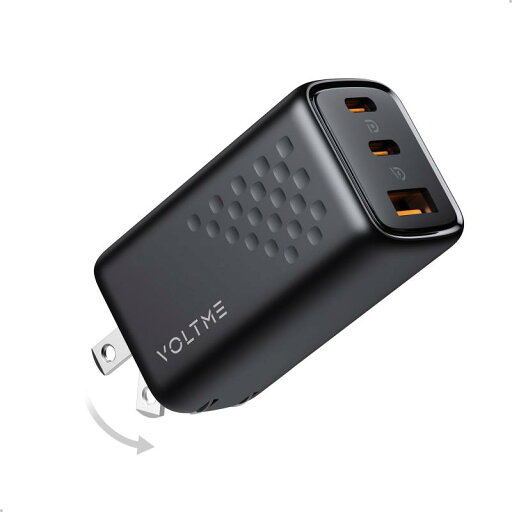PD 充電器 67W VOLTME 3ポート搭載 急速充電器 USB-A×1 & USB-C×2 GaN(窒化ガリウム)採用 折畳式プラグ 軽量 コンパクトusb c 充電器 PSE技術基準適合 MacBook PD対応 iPad Apple W PD 充電器 67W VOLTME 3ポート搭載 急速充電器 USB-A×1 & USB-C×2 GaN(窒化ガリウム)採用 折畳式プラグ 軽量 コンパクトusb c 充電器 PSE技術基準適合 MacBook PD対応 iPad Apple W