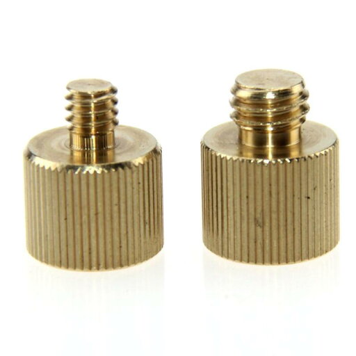 CAMVATE ネジアダプター1/4"-20メス変換 3/8"-16オス+ 3/8メス変換1/4オスネジアダプター 黄銅 2点セット CAMVATE ネジアダプター1/4"-20メス変換 3/8"-16オス+ 3/8メス変換1/4オスネジアダプター 黄銅 2点セット