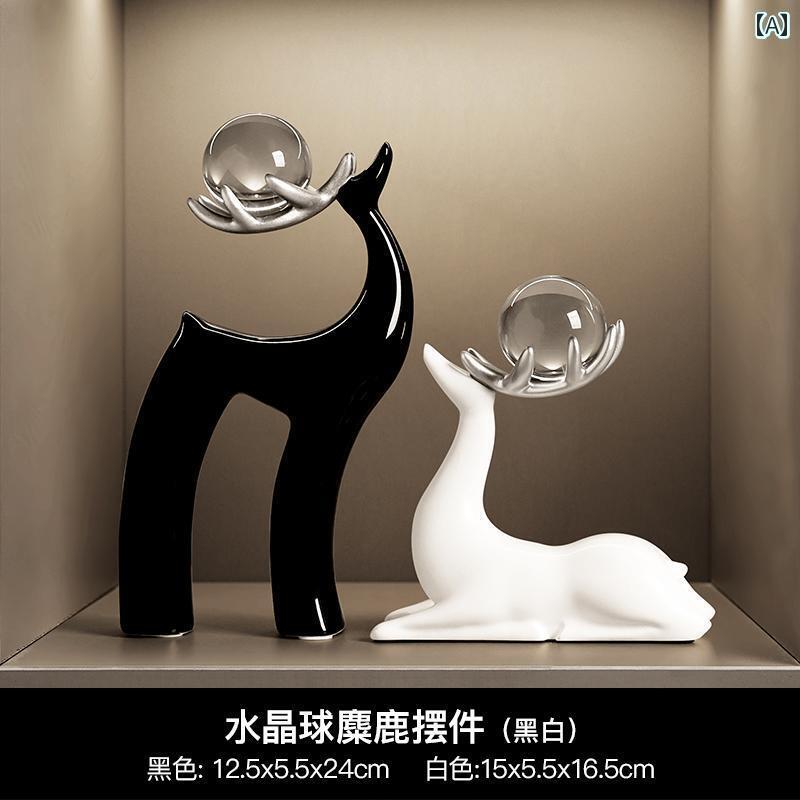 インテリア プレゼント 装飾的な 鹿の ライト 高級 リビング ルーム ワイン キャビネット テレビ ホームデコレーション モダン アート クラフト