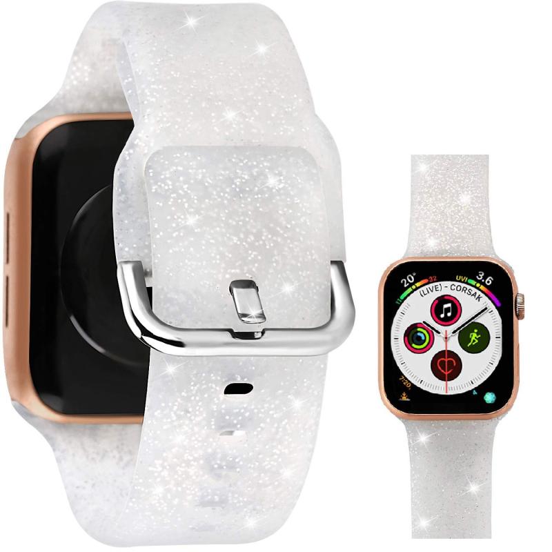 Greaciary アップルウォッチバンドコンパチブルiWatchアップルウォッチバンド、スリムスポーツストラップ交換ベルト柔らかいシリコン素材耐衝撃防汗アップルウォッチシリーズ4/3/2/1対応38ミ