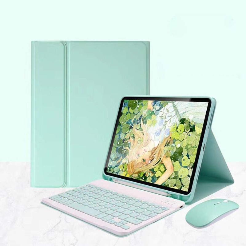 人気 2022モデル iPad Air 5 Air 4 キーボードケース マウス付き iPad Air 第4/5世代 10.9インチ Bluetooth キーボード Apple Pencil 収納 かわいい カラーキーボード マグネット 分離式 鮮やか