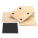 PATIKIL 0.4"×4" 未仕上げ 木製コースター 8個セット スクエアウッドコースター ノンスリップド ット付き 空白 木片 クラフト ペイント DIY 彫刻 木製