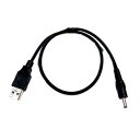 COMON 電源供給ケーブル USB(Aタイプ) - DC 5V ,0.5A 外径4.0mm 内径1.7mm 長さ0.5m DC05-4017(2)