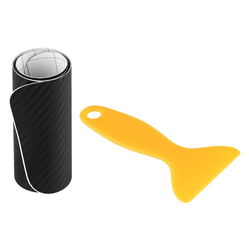 リアバンパーステッカー PVC素材 スクレーパー付き 滑り止め 耐摩耗性 車両保護 傷隠し 汎用 簡単に取..