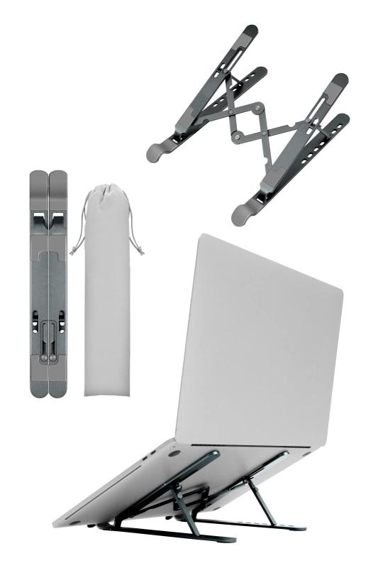 ホビナビ ノートパソコンスタンド 折り畳み コンパクト 熱暴走防止 7段階角度調整 nts001