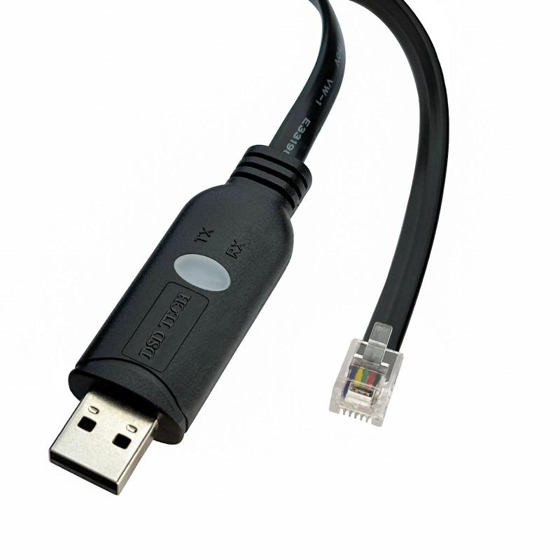 DSD TECH SH-RJ12B USB RJ12 RJ11 6P4C RS232 シリアル ケーブル