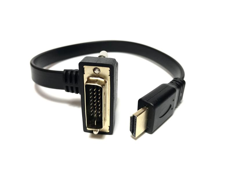 Access 【 L型 30cm 】DVI HDMI 変換ケーブル 双方向 DVI-D HDMI 変換アダプタ 1080P対応 金メッキ端子 PS4 Switch DVDレコーダー パソコン TV モニター プロジェクター等に適用 AV98