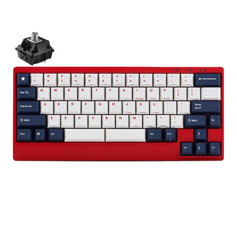 LEOPOLD(レオポルド) FC650MDS WhiteBlueStar 65%メカニカルキーボード 英語US配列 65キー 有線接続 USB-C