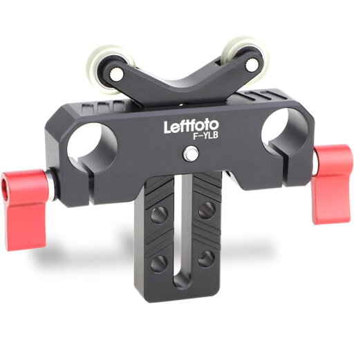 LEFTFOTO Y型レンズブラケット 望遠ロングレンズサポートブラケット プーリー内蔵 デジタル一眼レフカメラショルダーリグ用 15mmロッド付き 高さ調節可能 LEFTFOTO Y型レンズブラケット 望遠ロングレンズサポートブラケット プーリー内蔵 デジタル一眼レフカメラショルダーリグ用 15mmロッド付き 高さ調節可能