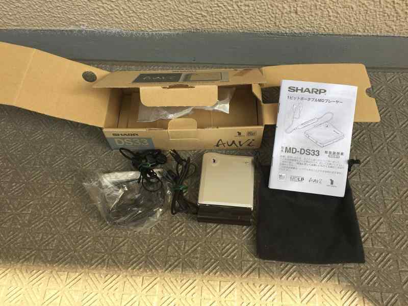 SHARP 1ビット ポータブルMDプレーヤー MD-DS33-A (ブルー系)