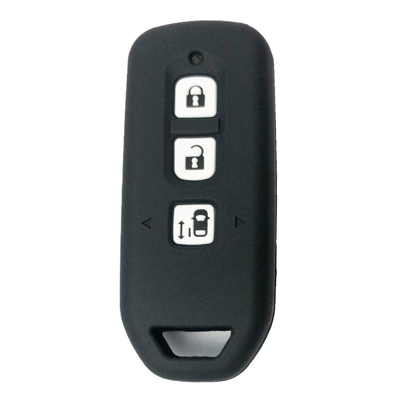 ZIAN ホンダ用 スマートキーケース ブラック 3つボタン 新型NBOX NBOXカスタムなどシリコン製専用設計