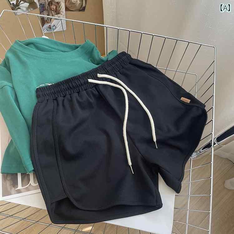 レディース トップス 特大 サイズ 300 ジン スポーツ ワイド レッグ ショーツ レディース 夏 ゆったり スリミング ハイウエスト ストレート カジュアル ホーム ランニング ホット パンツ