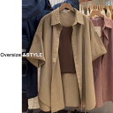 レディース トップス かわいい MM 大きめ サイズレディース 服 2025 夏 ゆったり 半袖 シャツ 女性 センス 薄手 トップス カーディガンジャケット(4)