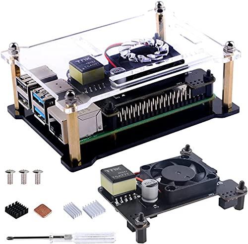 GeeekPi Raspberry Pi 4分離PoE HATは、IEEE 802.3afまたは802.3at PoE標準をサポートします Raspberry Pi冷却ファン30x30x7mmは、Raspberry Pi 4 Model B / 3B + GeeekPi Raspberry Pi 4分離PoE HATは、IEEE 802.3afまたは802.3at PoE標準をサポートします Raspberry Pi冷却ファン30x30x7mmは、Raspberry Pi 4 Model B / 3B +