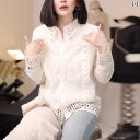 レディース トップス インナー 春の レディース フレンチ シャツ で 年齢を 感じさせにくい ゆったり スリム レース 高級 トップス