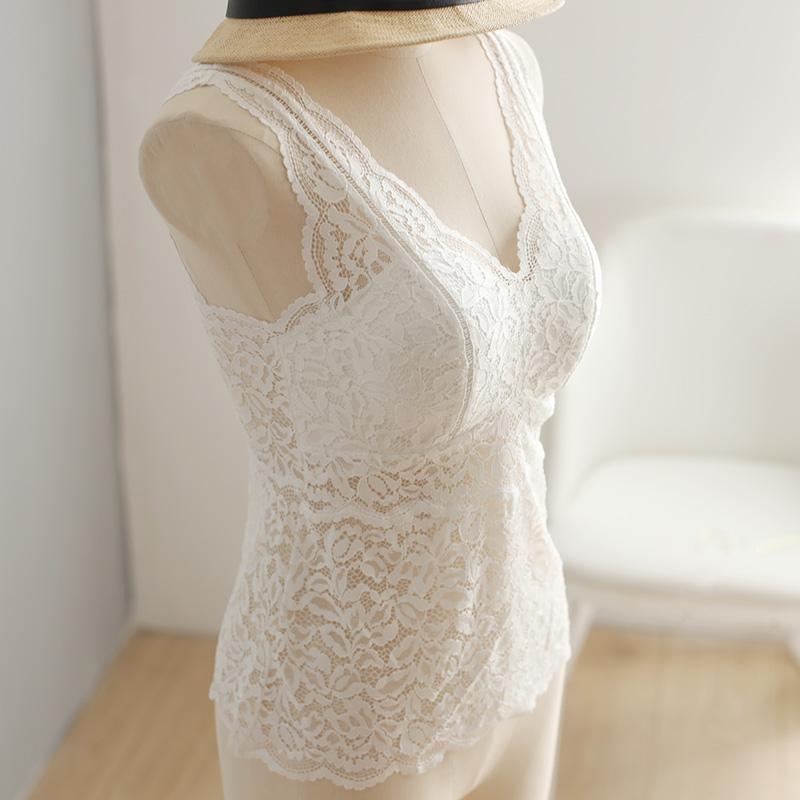 レディース トップス Gaopin ジャパニーズ カウンター フル レース キャミソール レディース チェスト ..