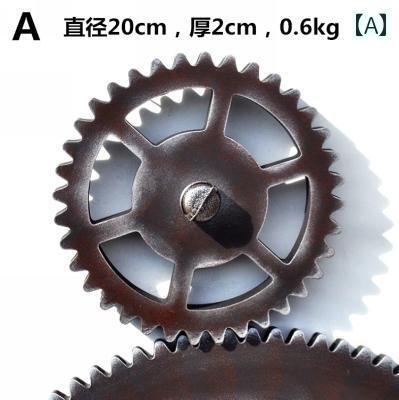 インテリア おしゃれ アメリカン レトロ インダストリアル 木製 鉄 パイプ ギア ラック 壁 装飾 バー KTV ホーム 壁掛け