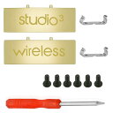 Studio 3 ヒンジ 交換用 Studio3 ワイヤレス ヘッドバンド パーツ ネジ 修理キット アクセサリー Studio 3 ワイヤレス Bluetooth オーバーイヤーヘッドホン対応 (ゴールド)(2)