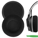 Geekria イヤーパッド Comfort 互換性 パッド ゼンハイザー Sennheiser Urbanite XL Over-Ear ヘッドホンに対応 パッド イヤー/イヤーカップ (ベロア/ブラック)(2)