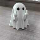 インテリア オブジェ クリスマスの かわいい ゴースト オーナメントな 中指の デスク トップ デコレーション 気分を 安定 させる アーティファクト 友人への...