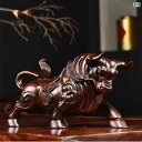 インテリア オブジェ 黒檀の 無垢材 彫刻 牛の 飾り 十二支の 根の 幸運の ビジネス ギフト 家の 装飾