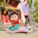 インテリア オブジェ チャイナ 風の 古風な 江山如 花の スマートフォン スタンド オフィスの デスク トップの 装飾 女の子 減 圧の 小さい 贈り物