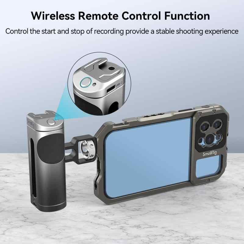 SmallRig スマホ用サイドハンドルグリップ ミニ 軽量型 左右使用可能
