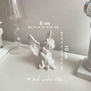 インテリア オブジェ レトロ 羽を 広げる かわいい 小さい 天使の 装飾品 結婚式 誕生日 ギフト フレンチ デスク トップ アクセサリー ポーズ 小道具