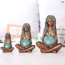 インテリア オブジェ 母 なる 地球の 装飾品 フィギュア 像 樹脂 アート アメリカ お姫様 デスク トップ 装飾 ギフト