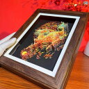 インテリア オブジェ 無形 文化 遺産の 切り絵 ユニコーン 振り返り 立体 絵画 装飾 テーブル ギフト 3 D オフィス