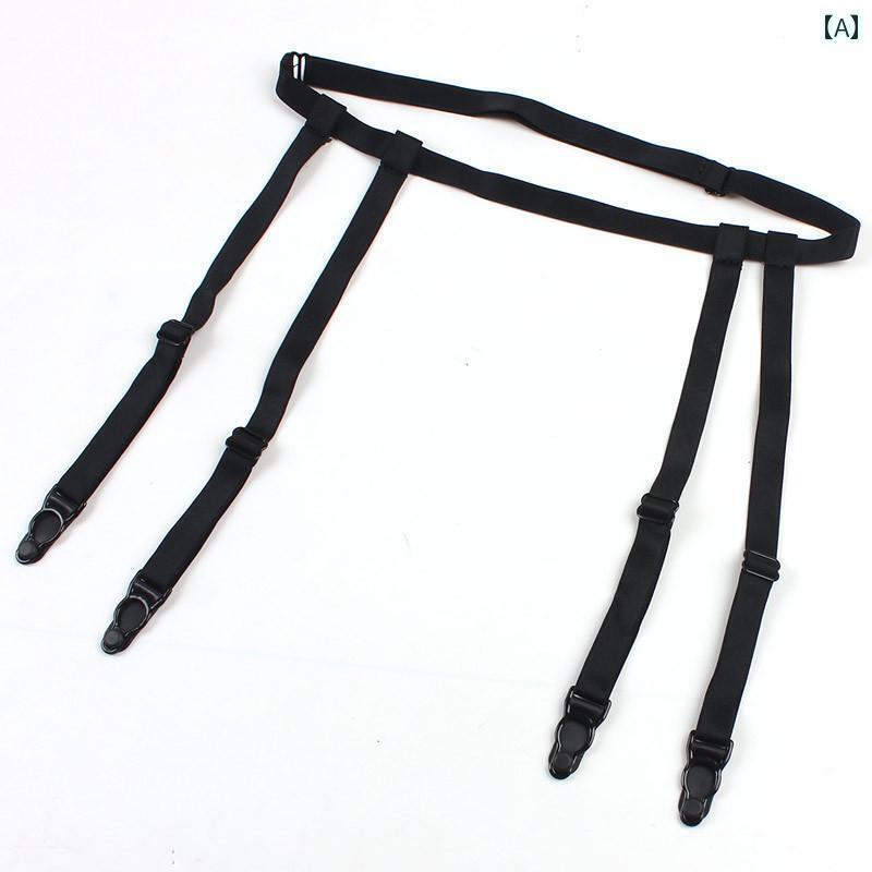 ガーターベルト 普段使い シンプル のと アメリカ 調節可能 大きいサイズ ガーター セット ストッキング 滑り止め ガーターストッキング バックル クリップ