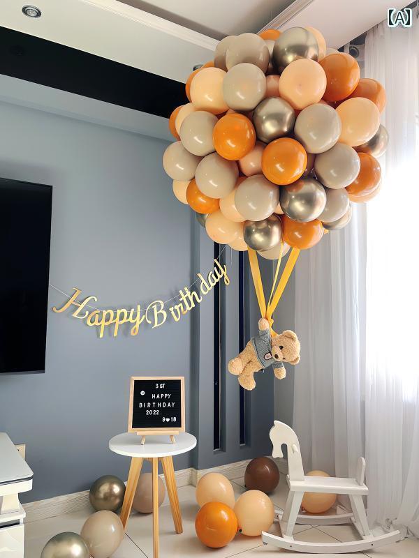 パーティーグッズ ホームパーティー 誕生日 誕生日の 飾り付け シーン レイアウト イン スタイル クマ ..