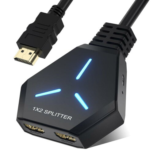 HDMI 分配器 HDMI スプリッター 自動切替 4K/2K/1080P 対応 HDMI 分配器 HDMI スプリッター 自動切替 4K/2K/1080P 対応