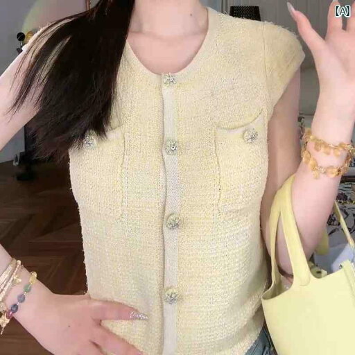 レディース トップス かわいい 夏用 ベスト トップス 年齢を 感じさせにくい ラウンドネックの ノースリーブ シャネル 風 アウター シンプル 通勤 スタイル な シック Tシャツ レディース トップス かわいい 夏用 ベスト トップス 年齢を 感じさせにくい ラウンドネックの ノースリーブ シャネル 風 アウター シンプル 通勤 スタイル な シック Tシャツ