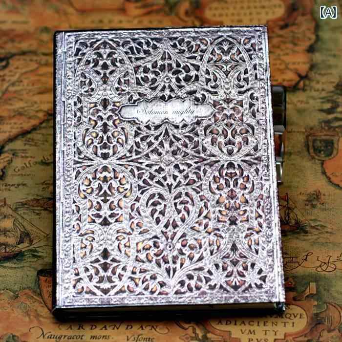 インテリア オブジェ おしゃれ レトロ 彫刻 日記 丸い 背 表紙 ギフト ノート ブックなし スケジュール..