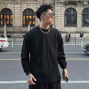 レディース トップス 欧米の ストリート ファッション メンズ 長袖 Tシャツ ブラック コットンセーター ボトムインナー 春秋小 襟 トップス