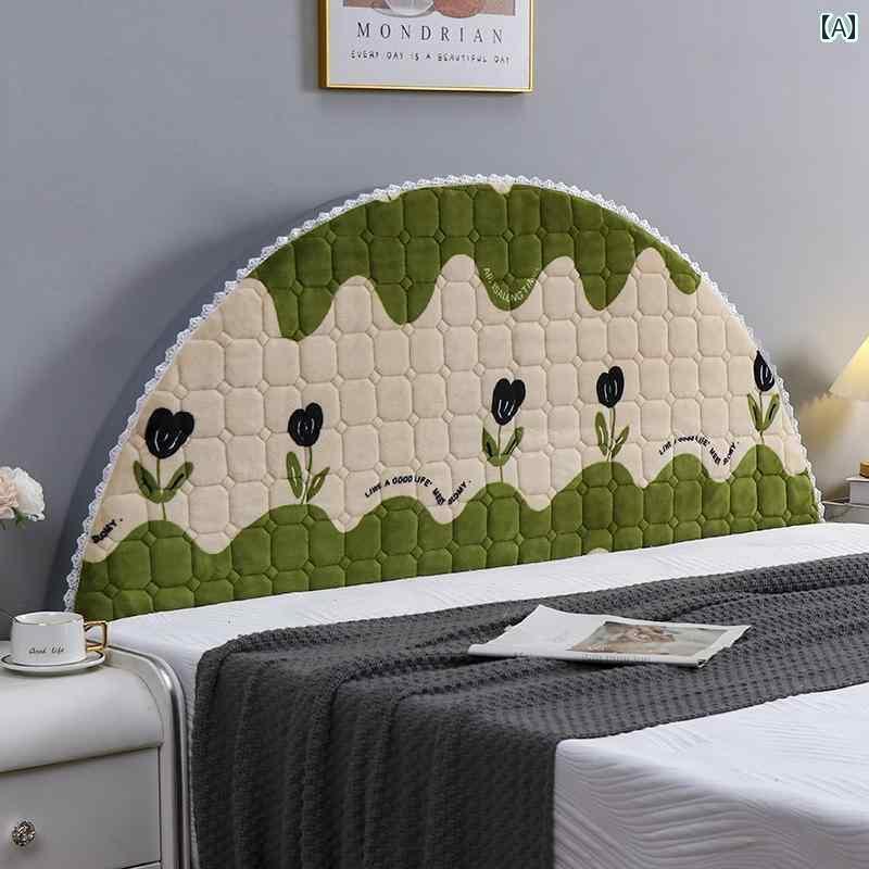 ベット カバー オシャレ 2024 半円形の ベッド サイド カバー 多機能 特殊 形状の 凹凸 昔ながらの 厚..