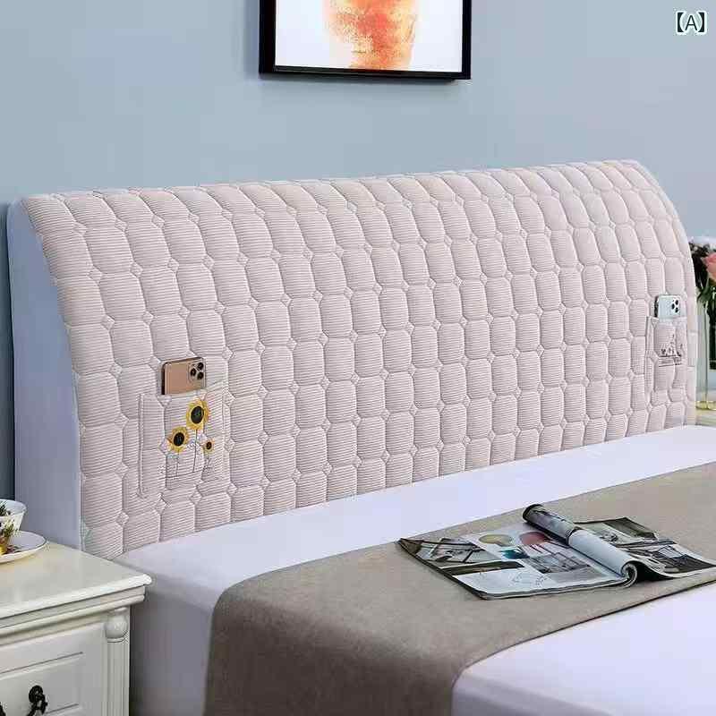 ベットカバー おしゃれ ベッド ヘッド カバー 2024新 ソフト パック 木製 バック 厚手 フル ダストカバ..