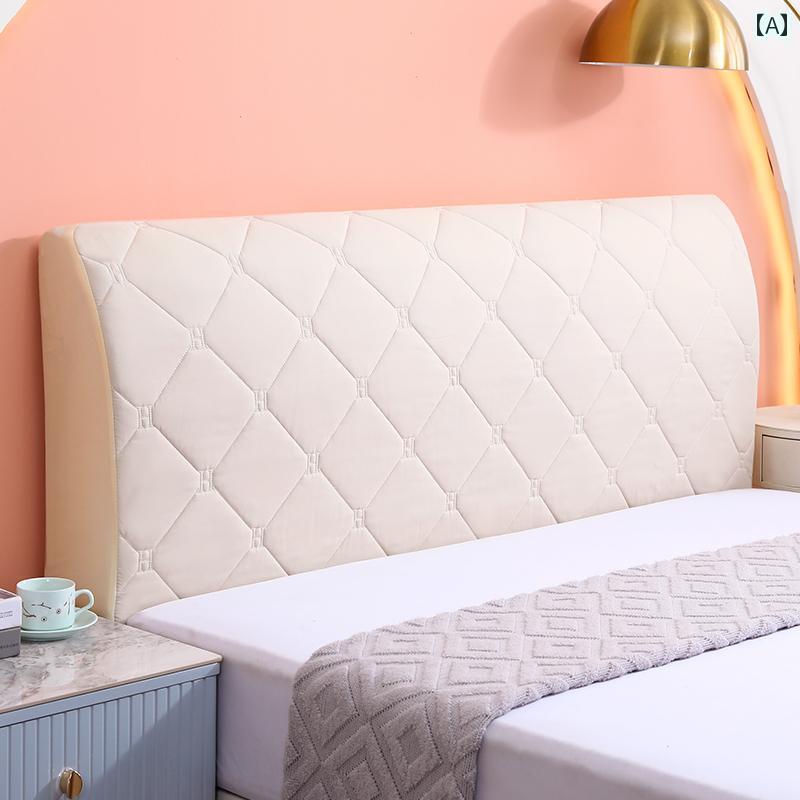 おしゃれ ベット カバー 完全に カバー ベッド サイド セット 無垢材の 柔らかい 背もたれ キルティン..