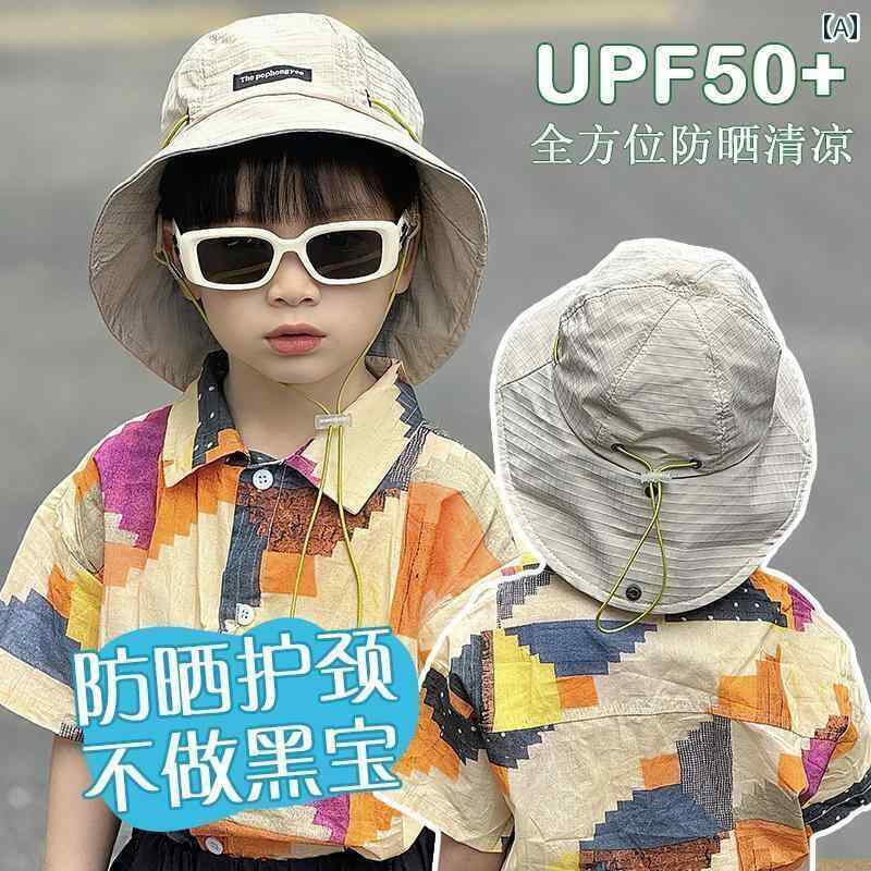 キッズ 幼児 帽子 子供用 フィッシャーマン ハット 日焼け防止 日よけ 2025年 つば 広 男の子 登山 春夏