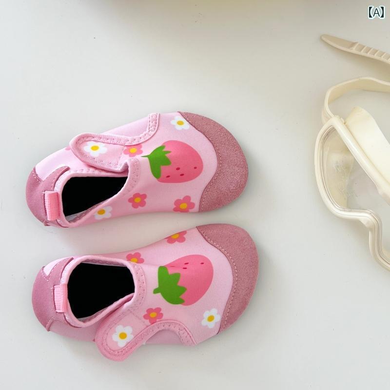 キッズ 子供 靴 子供用 ビーチ シューズ ベビー 海辺 滑り止め カット 防止 かわいい シュノーケリング..