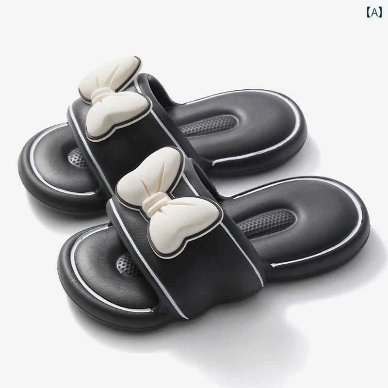 サンダル かわいい 履きやすい 夏の 女性用 蝶 結び サンダル キュートで アウトドアウェア 厚底で 滑..