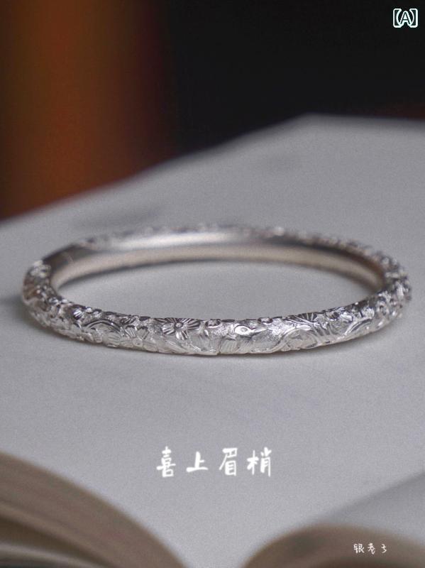 オシャレ バングル ブレスレット ハッピー アイブロウ ズ シルバーブレスレット バード デン メイ 中国..