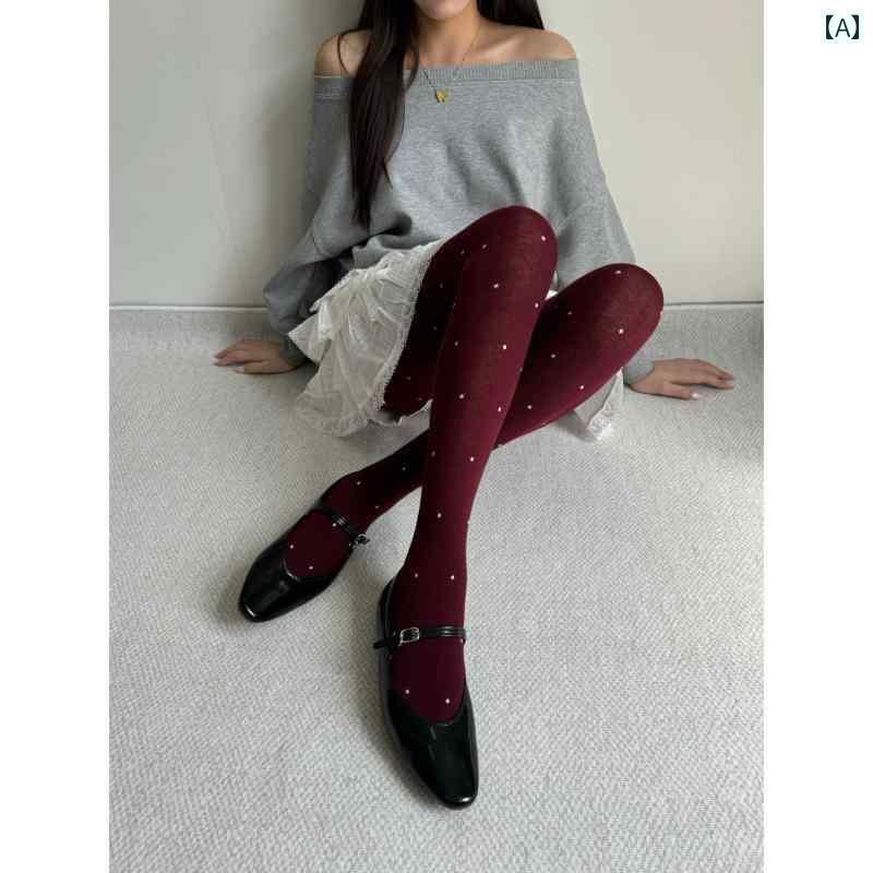 レディース パンツ レディース おしゃれな 赤い パン スト 女性 秋冬 厚手 ストッキング アンコラ 赤 暖かい レギンス 魅惑的 スリミング アウターウェア ソックス